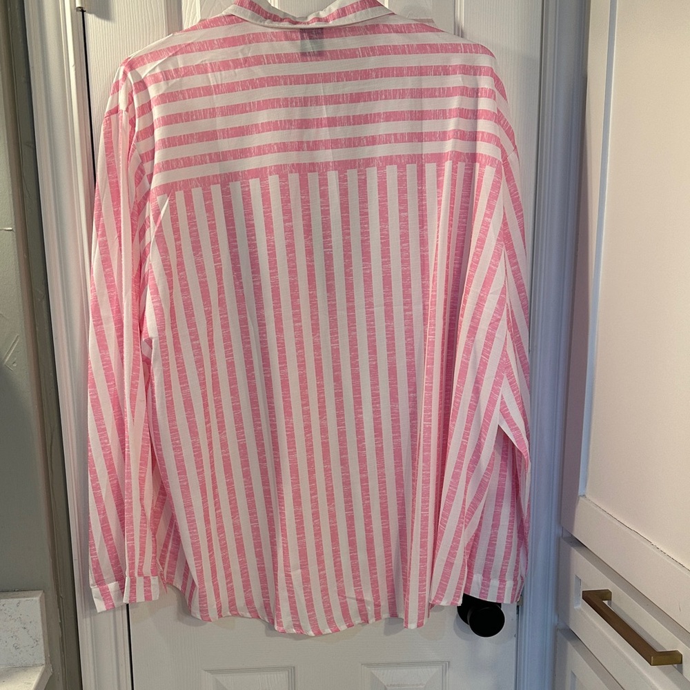 Pink Striped Men's Shirt 3XL NWT - Picture 5 of 7
